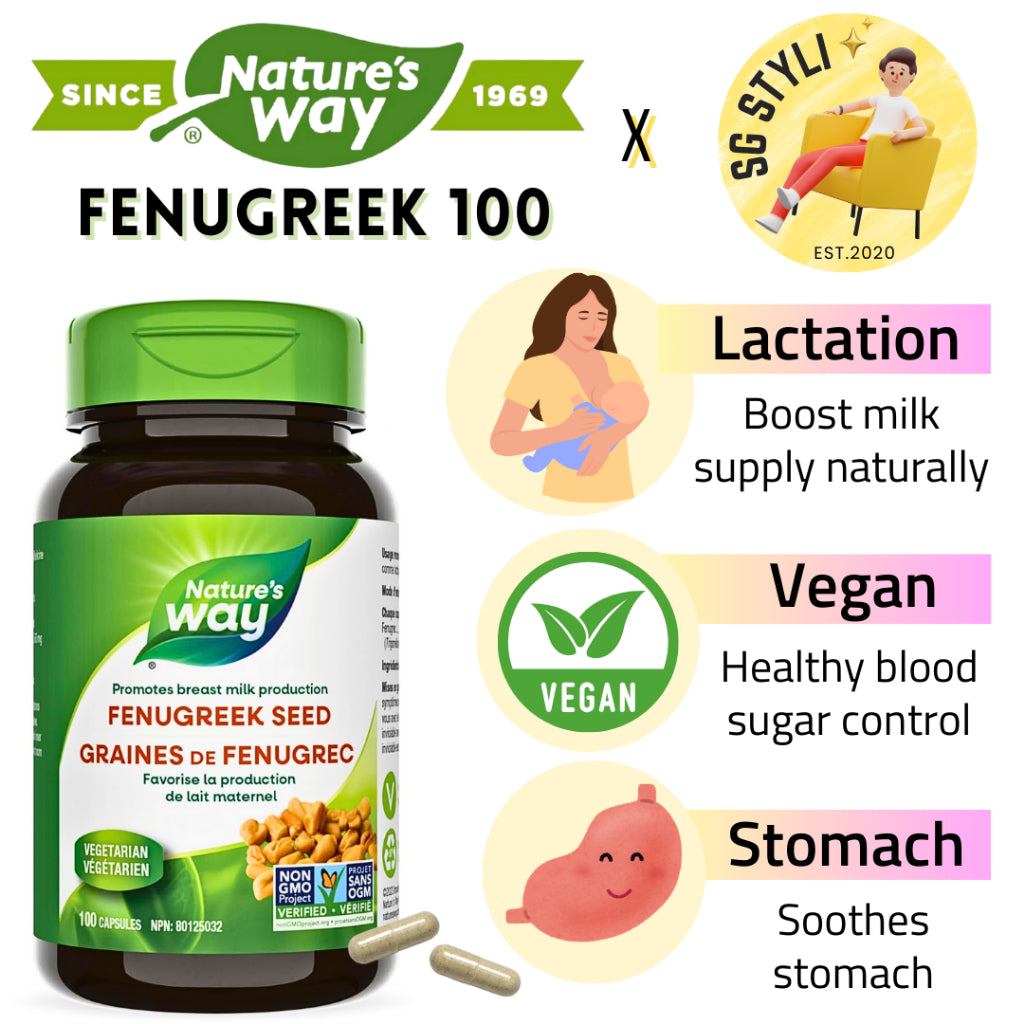 Nature's Way Fenugreek Seed Traditional Lactation/Breastfeeding Support Vegan