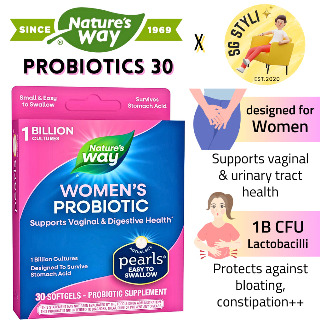 Nature's Way Probiotic Pearls Women's 1 Billion CFU Live Cultures For Women's Health