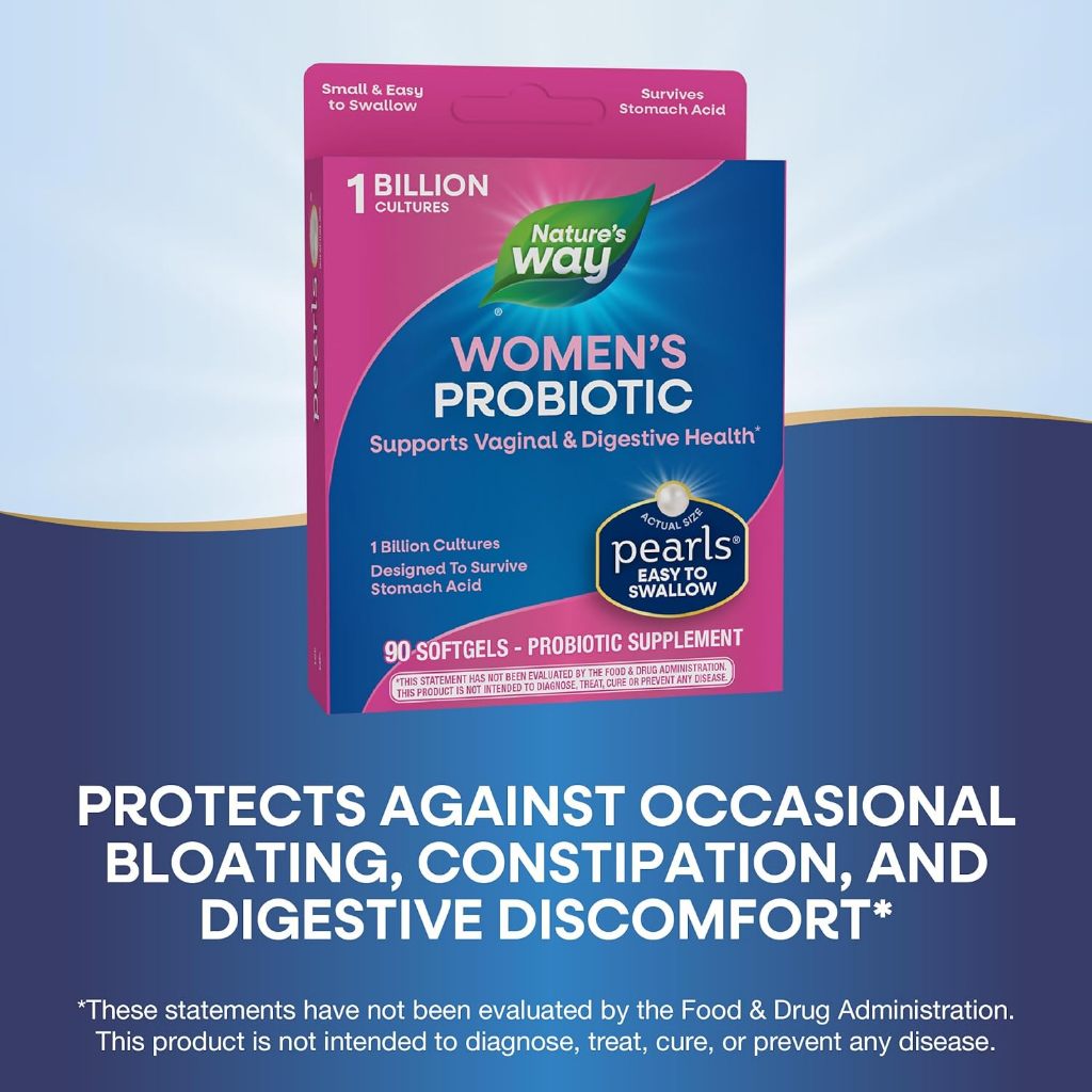 Nature's Way Probiotic Pearls Women's 1 Billion CFU Live Cultures For Women's Health