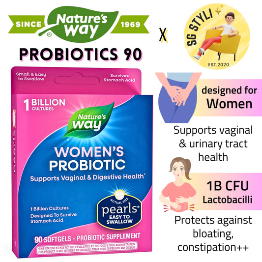 Nature's Way Probiotic Pearls Women's 1 Billion CFU Live Cultures For Women's Health