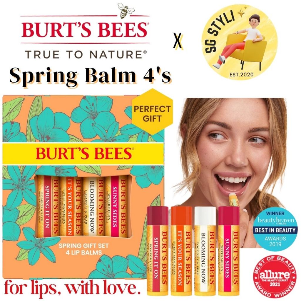 Burt's Bees Lip Balm Beauty Kit Essentials 5-in-1 Hand Salve, Body Lotion, Foot Cream