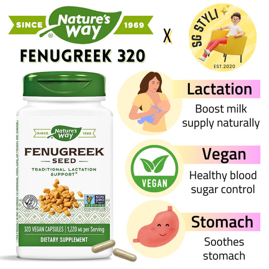 Nature's Way Fenugreek Seed Traditional Lactation/Breastfeeding Support Vegan