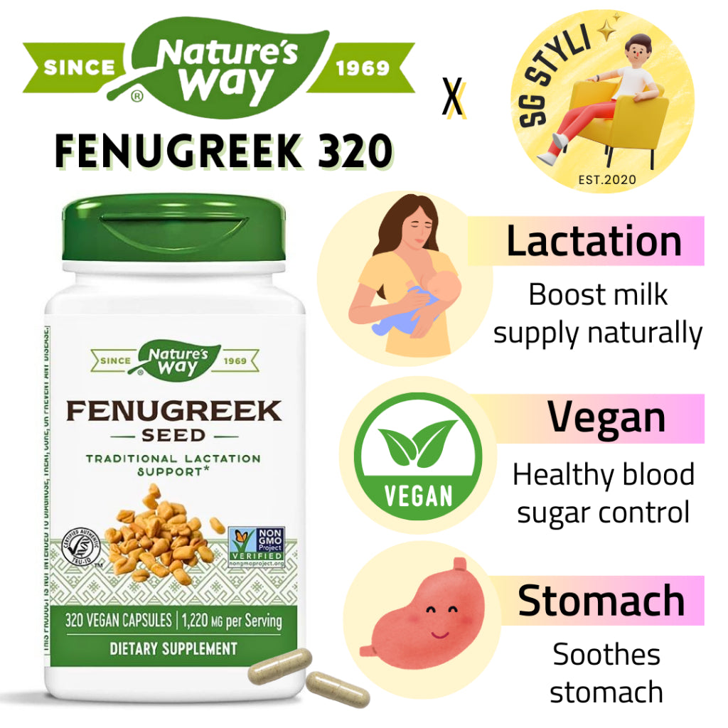 Nature's Way Fenugreek Seed Traditional Lactation/Breastfeeding Support Vegan