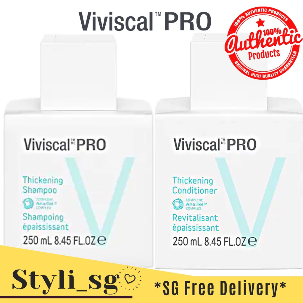 Viviscal Professional PRO Thickening Shampoo/Conditioner/Elixir 250ml (Exp 2024)