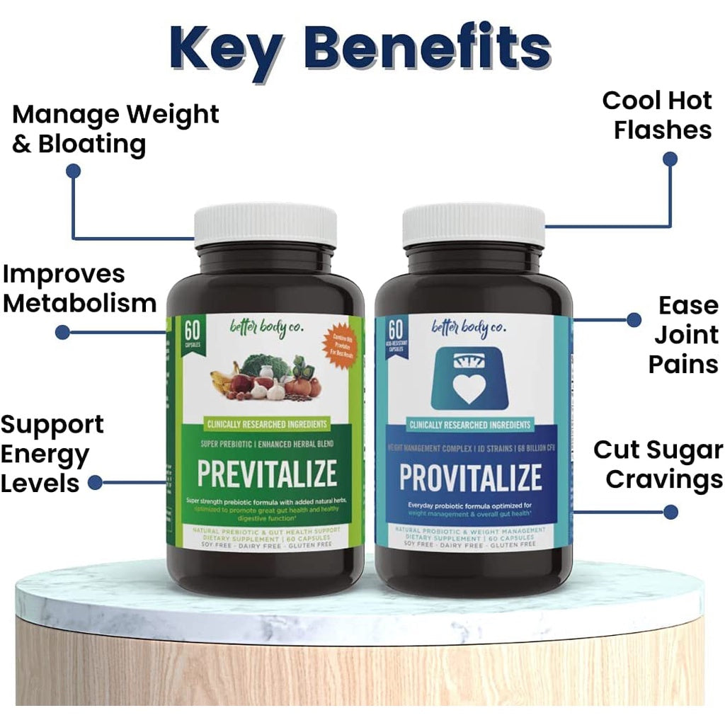 Provitalize Previtalize Slim Gut Bundle for Slimming - Promote Digestion, Metabolism and Gut Health