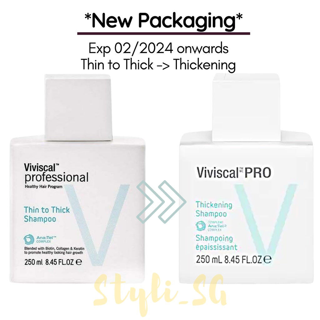 Viviscal Professional PRO Thickening Shampoo/Conditioner/Elixir 250ml (Exp 2024)