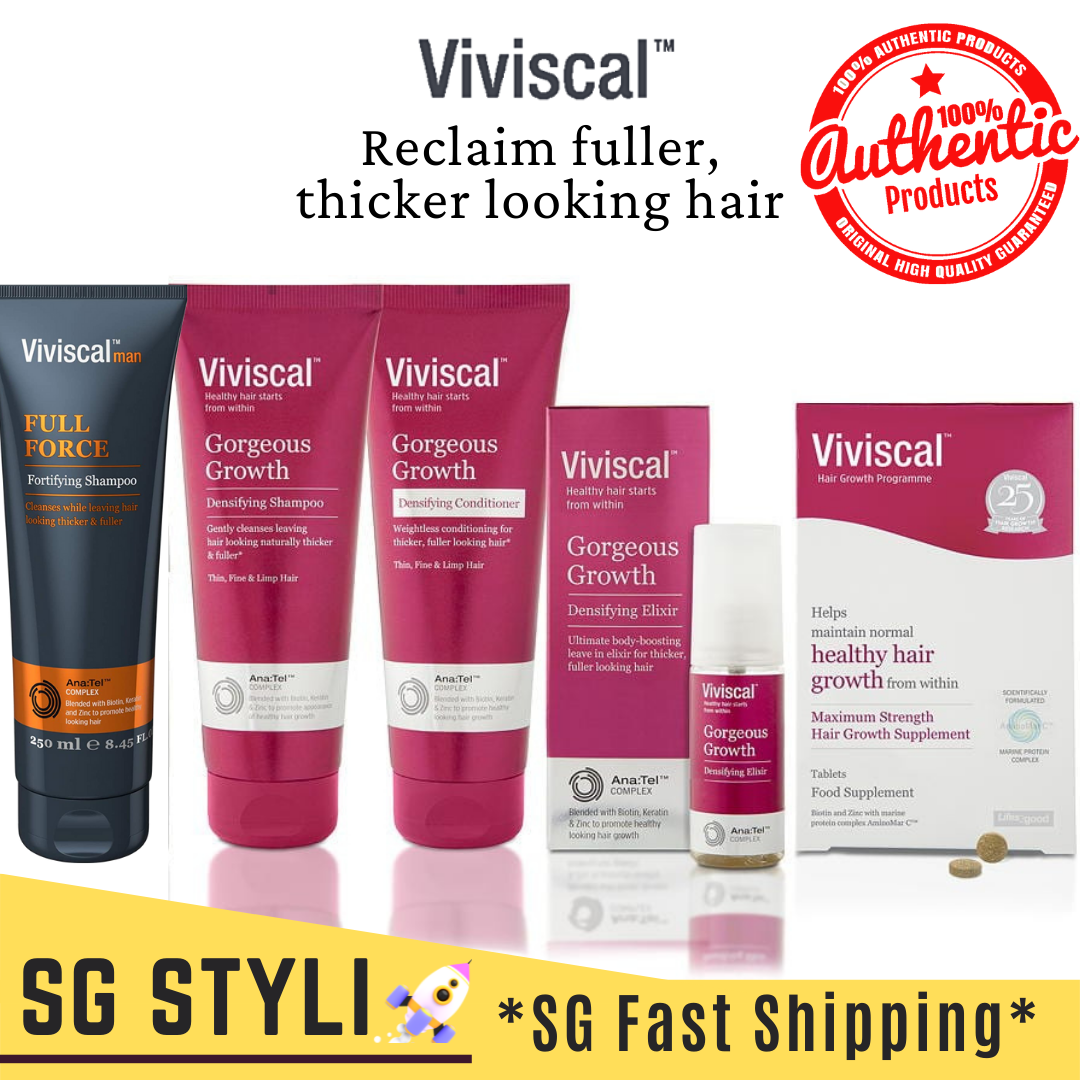 Viviscal Gorgeous Growth Densifying Shampoo/Conditioner 250ml (Woman/Man) (Promotes Hair Growth)