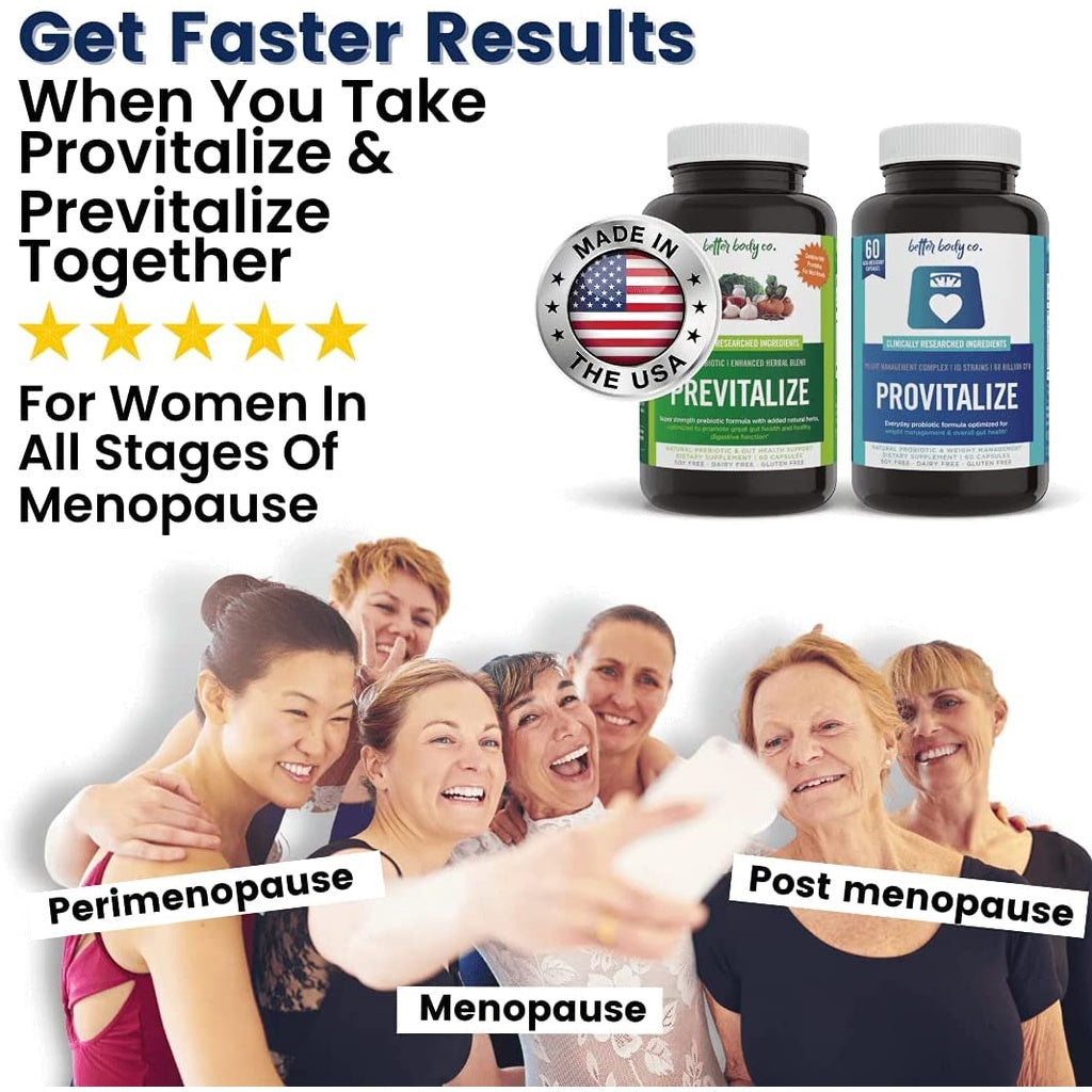 Provitalize Previtalize Slim Gut Bundle for Slimming - Promote Digestion, Metabolism and Gut Health