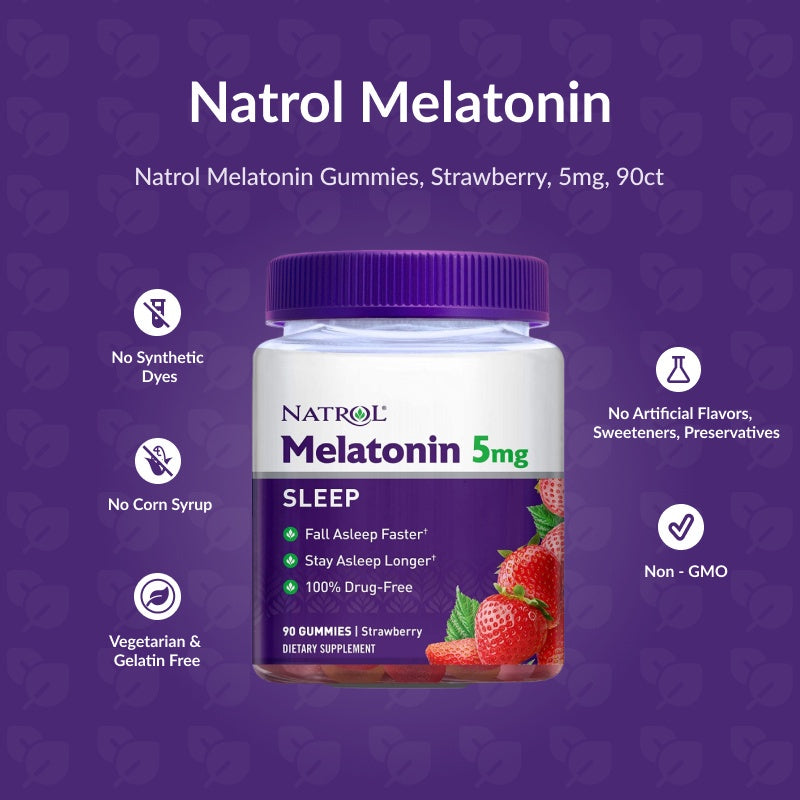 Natrol Melatonin 5/10mg 100/140/150 Sleep Tablets Gummies Timed Release Fast Dissolve Advance