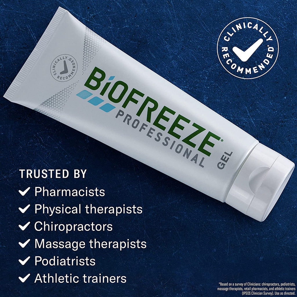 Biofreeze Professional Pain Relief Roll-on 89ml Menthol Topical Pain Reliever Fast Acting (Pain-Relief)