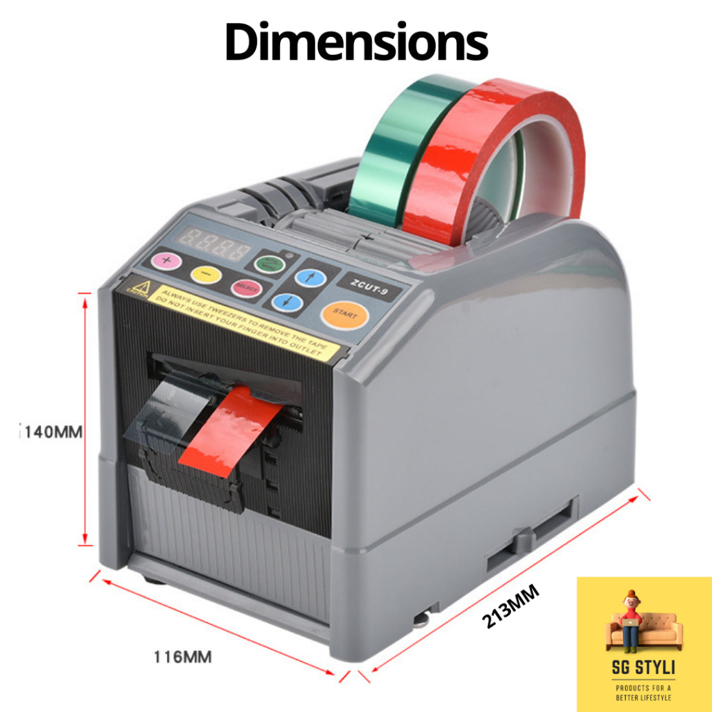 Zcut9 Automatic Tape Dispenser Premium 1 or 2 Rolls Smart Sensor